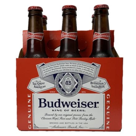 Budweiser 6-pack Bottles - Colonial Spirits